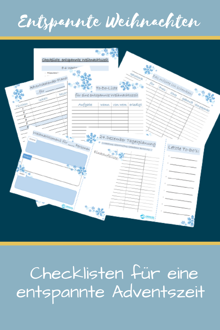 Weihnachtscheckliste für eine entspannte Adventszeit und Weihnachtszeit